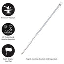 Chrome Finish Aluminum Pole w/ Anti Wrap Tube