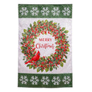 Christmas Cardinal Moire House Flag