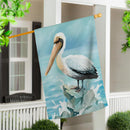 Summer Pelican Suede House Flag