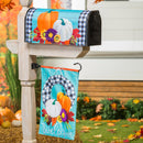 Buffalo Check Fall Wreath Garden Linen Flag