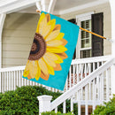Sunflower Basic Applique House Flag