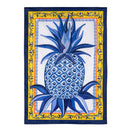 Blue & White Pineapple Applique House Flag