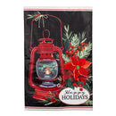Christmas Carriage Lantern Applique House Flag