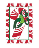 Candy Cane Applique House Flag
