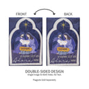 Come Let Us Adore Him Applique Garden Flag