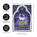 Come Let Us Adore Him Applique Garden Flag