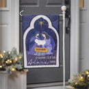 Come Let Us Adore Him Applique Garden Flag