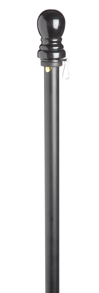 Evergreen Flag Hardware,Metal House Flag Pole, Black,56x1.85x1.85 Inches