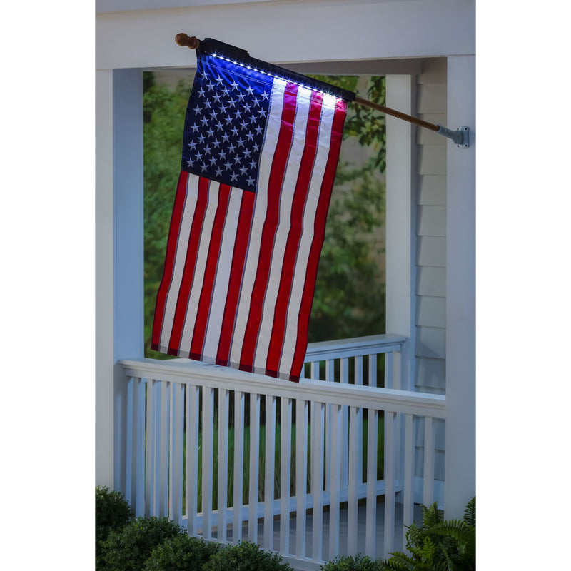 Evergreen Flag Hardware,Solar Light for House Flag,2x28.75x2.6 Inches