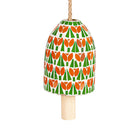Tulip Greens Mosaic Glass Bell Chime, Asst of 2