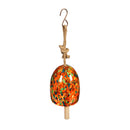 Art Glass Speckle Orange Bell Chime,2wc1825