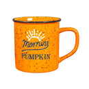 Ceramic Cup, 12 OZ, "Morning Pumpkin"