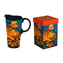 Mariposa Melody Monarch Ceramic Ceramic Perfect Cup, 17oz, Gift Box