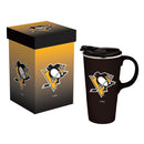 Boxed Travel Latte Cup, Pittsburgh Penguins