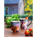 Ceramic Cup O' Java, 17 OZ, Floral Cow