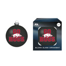 Blown Glass Ornament, University of Arkansas