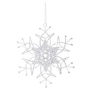 Wire Snowflake Metal Ornament, 3 ASST