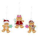 Baking Spirits Bright Ornament Wood Gingerbread, 3.25"H, Set of 9