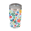 Bursting Blossoms Stainless Steel Quatre Chiller with Silicone Cap and Tumbler Slide Lid, Gift Box