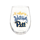 University of Pittsburgh, 17oz Boxed Stemless Glass