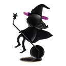 Flying Witch Metal Statue, 12"H