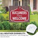 Tampa Bay Buccaneers Yard Sign, "Fans Welcome"
