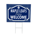 Toronto Maple Leafs Yard Sign, "Fans Welcome"
