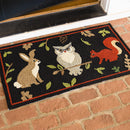 Indoor/Outdoor Fall Friends  Polypropylene Accent Rug 24"x42"