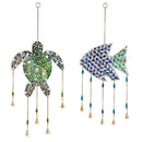 Coastal Mosaic Garden Bells, 2 Assorted,6gb0069