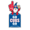 Chicago Cubs Gnome Metal Sign 10"L x 30"H