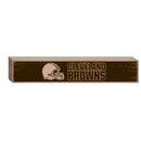 Cleveland Browns Engraved Wood Sign, 3.5" x 18"