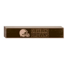 Cleveland Browns Engraved Wood Sign, 3.5" x 18"