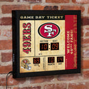 Bluetooth Scoreboard Wall Clock, San Francisco 49ers