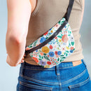 Bursting Blossoms Cross Body Bag with Adjustable Buckle Strap