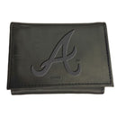 Atlanta Braves Tri-Fold Wallet Black
