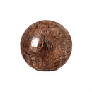 8" LED Copper & Blush Crackled Decorative Ball, Asst of 2