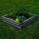 Faux stone raised bed - self watering 4 x 4