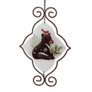Woodland Storybook Garden Accent, Glass Hanging Decor, Forest Animal, Asst of 3