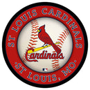 St Louis Cardinals Baseball Large Round Edgelite LED Decor