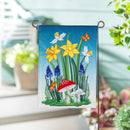 Spring Floral Haven Applique Garden Flag