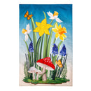 Spring Floral Haven Applique Garden Flag