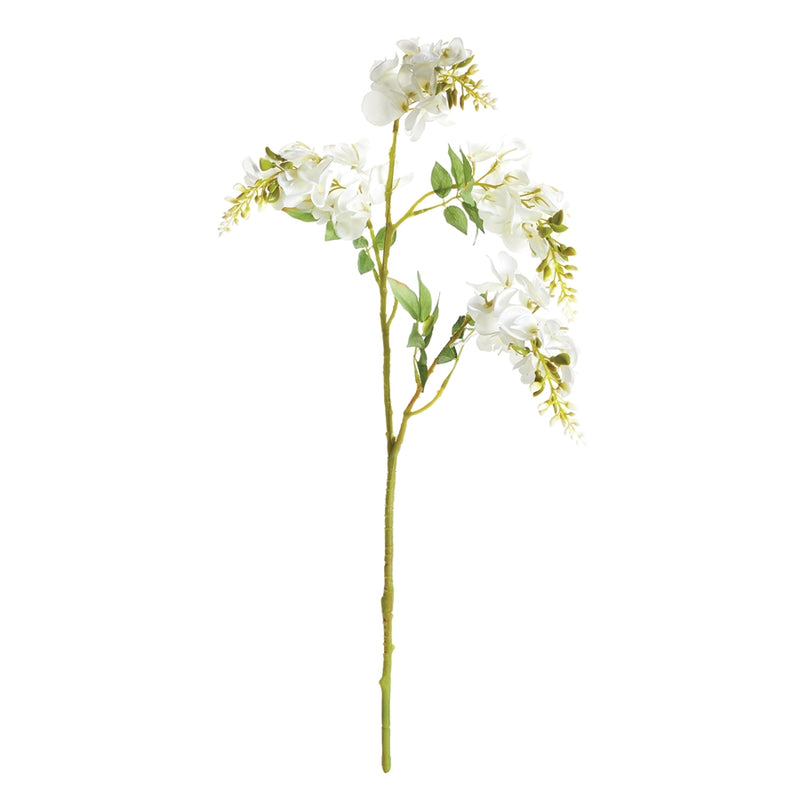 Napa Floral Collection-Wisteria Stem 23.5 inches White