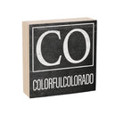 State Wooden Plock Colorado 6x6"