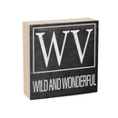 State Wooden Plock West Virginia 6x6"