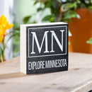 State Wooden Plock Minnesota 6x6"