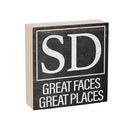 State Wooden Plock South Dakota 6x6"