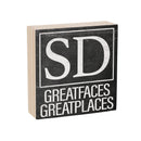 State Wooden Plock South Dakota 6x6"