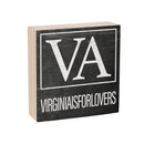 State Wooden Plock Virginia 6x6"