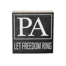 State Wooden Plock Pennsylvania 6x6"