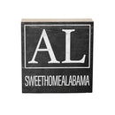 State Wooden Plock Alabama 6x6"